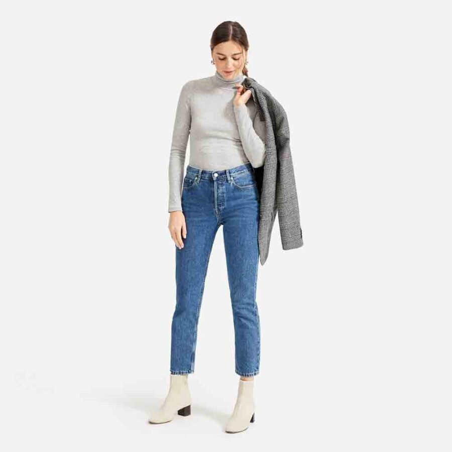 Basic Micro Rib Turtleneck – Image 2